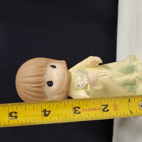 2008 Brunette Precious Moments Rose You Help Me Realize That Life Is Full.... - Picture 3 of 11